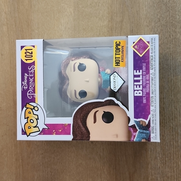 Disney Other - Funko Pop! #1021 Disney Princess Belle Diamond Collection Hot Topic Excl…